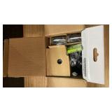 Panasonic Compact Cordless Phone with DECT 6.0, 1.6\" Amber LCD and Illuminated HS Keypad, Call Block, Caller ID, Multiple Display Languages - 2 Handset - KX-TGB812S (Black/Silver) (B092NX8NVL)