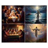 Steadfast Selections 500 pc 4-in-1 Christian Puzzles for Adults, Nativity, Bible, Religious Puzzles for Adults, Religious Jigsaw Puzzles