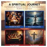 Steadfast Selections 500 pc 4-in-1 Christian Puzzles for Adults, Nativity, Bible, Religious Puzzles for Adults, Religious Jigsaw Puzzles