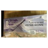 HEEYA 48 Inch Long Snow Brush for SUV, Extendable Ice Scraper and Brush with Foam Grip, 360Â° Pivoting Snow Car Brush for Truck Auto Jeep RV Vehicle Windshield Window - Purple