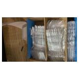 Amazon Basics Disposable Clear Assorted Cutlery Set, Premium Quality, 192 Count, Large Combo Pack Forks, Spoon and Knives