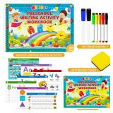 Handwriting Practice Book for Kids, Toddler Preschool Learning Activity for 3 4 5 Year Old, Kindergarten Educational Toys, Montessori Toys Learn Number Letters/ Shapes/ Animal/ Sight Words Workbook