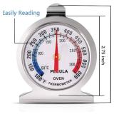 Oven Thermometer 50-300Â°C/100-600Â°F, Oven Grill Fry Chef Smoker Analog Thermometer Instant Read Stainless Steel Kitchen Cooking Thermometer