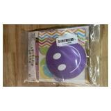 Danadia Pre-Strung Happy Birthday Banner, Pastel Birthday Decorations with Smiley Face and Circle Dot Garland,NO DIY Preppy Party Decorations for Women Girls Men Boys