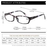 Kerecsen Reading Glasses 5 Pairs Fashion Ladies Readers Spring Hinge with Pattern Print Eyeglasses for Women (Mix Color -2, 2.50)