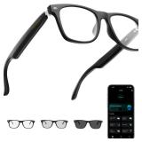 Giwbeiv AI Smart Glasses for Men and Women with Chat GPT, Bluetooth Translation Glasses with 164 Languages and Color-Change Lens, Music Playback, Hands-Free Calls, UV & Blue Light Protection