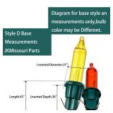 Mudder 60Count 2.5V Christmas 50/100/150/200 Count Mini Incandescent Wire String Lights Replacement Bulbs Indoor/Outdoor Christmas Lights Decor for Home Xmas Tree (Green Base with Colorful Bulb)