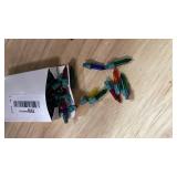 Mudder 60Count 2.5V Christmas 50/100/150/200 Count Mini Incandescent Wire String Lights Replacement Bulbs Indoor/Outdoor Christmas Lights Decor for Home Xmas Tree (Green Base with Colorful Bulb)