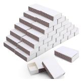 Hokoad 60 PCS Blank Matches Containers DIY Match Holder Blank Match Storage Boxes with Double-Sided Striker for Wedding Bridal Baby Shower Birthday Party Favor, No Matches