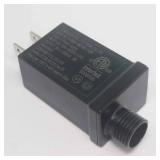 LED Power Supply for String Lights, Autbye Waterproof IP44 Low Voltage Seasonal Use LED Driver Transformer, Mini Wall Mount US Plug LED Adapter (6V1A)