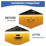 Jeliker for Bronco Sport Door Handle Insert Bowl Cover Trim Black for Ford Bronco Sport 2021 2022 2023 Black Exterior Accessories 4pcs