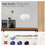 Compatible with Google Nest Thermostat 2020 Wall Plate Cover, Nest Thermostat Trim Kit, Nest Thermostat Wall Plate Cover, Nest Thermostat Accessory Easy Installation - Snow