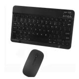 Bluetooth Wireless Keyboard and Mouse Combo,Ultra-Slim Ergonomic Small Rechargeable Bluetooth Keyboard Mouse Set for Apple iPad iPhone Samsung Tablet Phone Android PC Computer Mac Smartphone (Black)