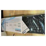 Bluetooth Wireless Keyboard and Mouse Combo,Ultra-Slim Ergonomic Small Rechargeable Bluetooth Keyboard Mouse Set for Apple iPad iPhone Samsung Tablet Phone Android PC Computer Mac Smartphone (Black)