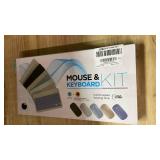 Bluetooth Wireless Keyboard and Mouse Combo,Ultra-Slim Ergonomic Small Rechargeable Bluetooth Keyboard Mouse Set for Apple iPad iPhone Samsung Tablet Phone Android PC Computer Mac Smartphone (Black)