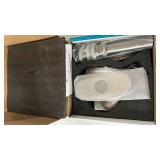 Elegant Bathroom Sink Faucet Single Hole,AUU Waterfall Brushed Nickel Vanity Sink Faucet Solid Brass,Single Handle Basin Tap with Pop Up Drian Deck Plate Supply Line (Brushed Nickel, Short)