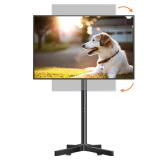 XINLEI Mobile TV Carts, Rotating Rolling TV Stand on Wheels for 13-50\" Flat/Curved TVs Height Adjustable 30Â° Tilt Floor TV Stand Portable Monitor Stand Holds up to 44lbs Max VESA 200x200mm ML1350