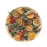 Old-Timey Christmas Potpourri Bowl Filler, Decorative Christmas Vase Filler Decor with Cinnamon Sticks, Star Anise, Cloves, Dried Orange Slices, Pine Cones, Red Berry, Vase Filler for Hostess