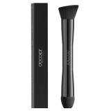 docolor Dual-Ended Hairline Powder Brush, Hair Contour Brush with Sponge Tip, Makeup Brush for Seamless Blending, for Hair Contouring, Root Touch-ups, and Beard Coverage Vegan & Cruelty-free