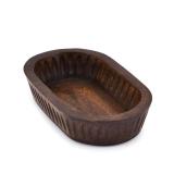 Samhita Mango Wood Decorative Bowls for Home DÃ©cor, Decorative Long Wooden Bowl for Table Centerpiece (10\" x 6\" x 2\")