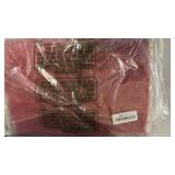 Whale Flotilla Soft Queen Size Quilt Set for All Seasons, 3-Piece Ultrasonic Geometric Quilts Bedding Set, Lightweight Reversible Bedspread, Coverlet, Bed Cover with 2 Pillow Shams, Red