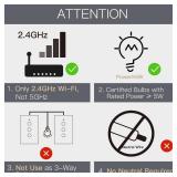 MOES Touch Wall Single Live Wire Smart Switchï¼No Neutral Wire Needed, 2.4GHz WiFi RF433 Light Switch Works with Smart Life/Tuya App, Alexa and Google Home, Single Pole 110V, White 3 Gang