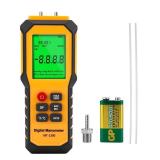 YZT Meter Manometer Air Pressure Meter, Digital Differential Pressure Gauge, HVAC Gas Pressure Meter Dual-Port Manometer Gas Pressure Tester (9v Battery Included)â¦