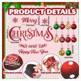 Konohan 27 Pcs Christmas Garage Door Magnets Decoration Xmas Magnetic Garage Door Decors Merry Xmas Car Magnets Refrigerator Stickers Decal for Holiday Fridge Kitchen Car Decor(Christmas Balls)