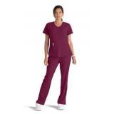 Skechers XL Barco Nurse Shirt Burgundy