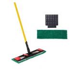 RUBBERMAID Microfiber Adaptable Flat Mop Kit (No Extension Rod)