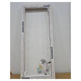 Vintage Merry Christmas Sentiment, Designed by Stephanie Workman Marrott, Canvas Wall Art 10"x 24"