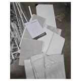 SONGMICS Dresser for Bedroom, Chest of Drawers, Steel, MDF, 8 Non-Woven Fabric Drawers, Storage Organizer Unit, Closet, Entryway, Cloud White and Snow White ULGS124W01S