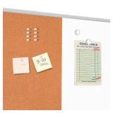 Amazon Basics Combo Magnetic Whiteboard&Cork Board for Home,Office and Classroom, Plastic/Aluminum Frame, White,Yellow, 36" x 24" (See Pic #4)