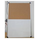 Amazon Basics Combo Magnetic Whiteboard&Cork Board for Home,Office and Classroom, Plastic/Aluminum Frame, White,Yellow, 36" x 24" (See Pic #4)