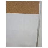 Amazon Basics Combo Magnetic Whiteboard&Cork Board for Home,Office and Classroom, Plastic/Aluminum Frame, White,Yellow, 36" x 24" (See Pic #4)