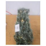 3ft Nearly Natural Pre-Lit LED Wisconsin Snow Tip Pine Artificial Christmas Tree Clear Lights