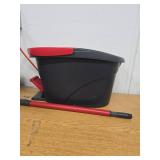 O-Cedar EasyWring Deep Clean Microfiber Spin Mop with Bucket System and 1 Extra Mop Head Refill (Missing Parts) - Retail: $59