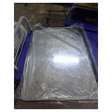 KMFurnilla 22x30 Vanity Mirror for Bathroom Sink Black Frame Bathroom Mirrors Wall Mounted with Anit-Rust Aluminum Alloy Shatterproof Glass for Over Sink, Rectangular, Vertical & Horizontal Hang