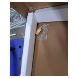 KMFurnilla 22x30 Vanity Mirror for Bathroom Sink Black Frame Bathroom Mirrors Wall Mounted with Anit-Rust Aluminum Alloy Shatterproof Glass for Over Sink, Rectangular, Vertical & Horizontal Hang