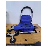 VEVOR Stair Climber Trolley Dolly, 36L Folding Shopping Cart, Grocery Cart Trolley Laundry Stair Climbing Handcart with 6 Wheels & Oxford Cloth Bag (See Details)