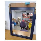 Kate and LaurelSkylan 22.00 in. W x 28 in. H Navy Blue Rectangle Glam Framed Decorative Wall Mirror - Retail: $179