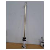 EXCLUSIVE HOME Topper 1 Curtain Rod and Coordinating Finial Set  Gold  Adjustable 36 -72 -