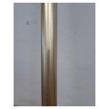 EXCLUSIVE HOME Topper 1 Curtain Rod and Coordinating Finial Set  Gold  Adjustable 36 -72 -