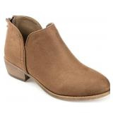 Journee Womens Livvy Back Heel Zip Stacked Heel Booties, Widths Available Size 8 - Retail: $60