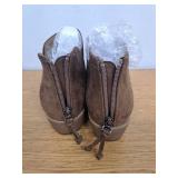 Journee Womens Livvy Back Heel Zip Stacked Heel Booties, Widths Available Size 8 - Retail: $60