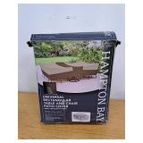 Hampton Bay Rectangular Outdoor Patio Table with Chair Cover