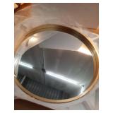 Kate and Laurel Travis 25.6" Round Accent Wall Mirror - Gold