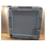 VEVOR Folding Card Table, 4 Player Portable with 4 Cup Holders & Chip Trays, Mahjong Domino Game Set, 35.4 x 35.4-inch, white - Retail: $63