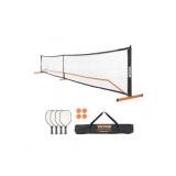 VEVOR Pickleball Net Set, 22FT Regulation Size Portable Pickleball System (Missing Balls/Paddles) - Retail: $70