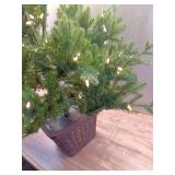 Fraser Hill Farm 4-ft Adirondack Pre-lit Artificial Christmas Tree with White LED Lights - Retail: $120